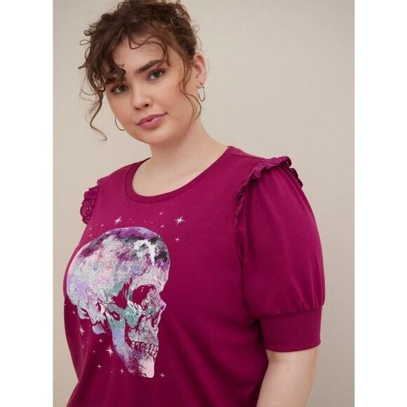 Torrid‎ Graphic Classic Fit Lt Weight French Terry Short Sleeve Sweatshirt - Picture 2 of 8